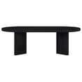 thumbnail image 6 of Evelyn&Zoe Scandinavian 48" Wide Black Grain Coffee Table, 6 of 7