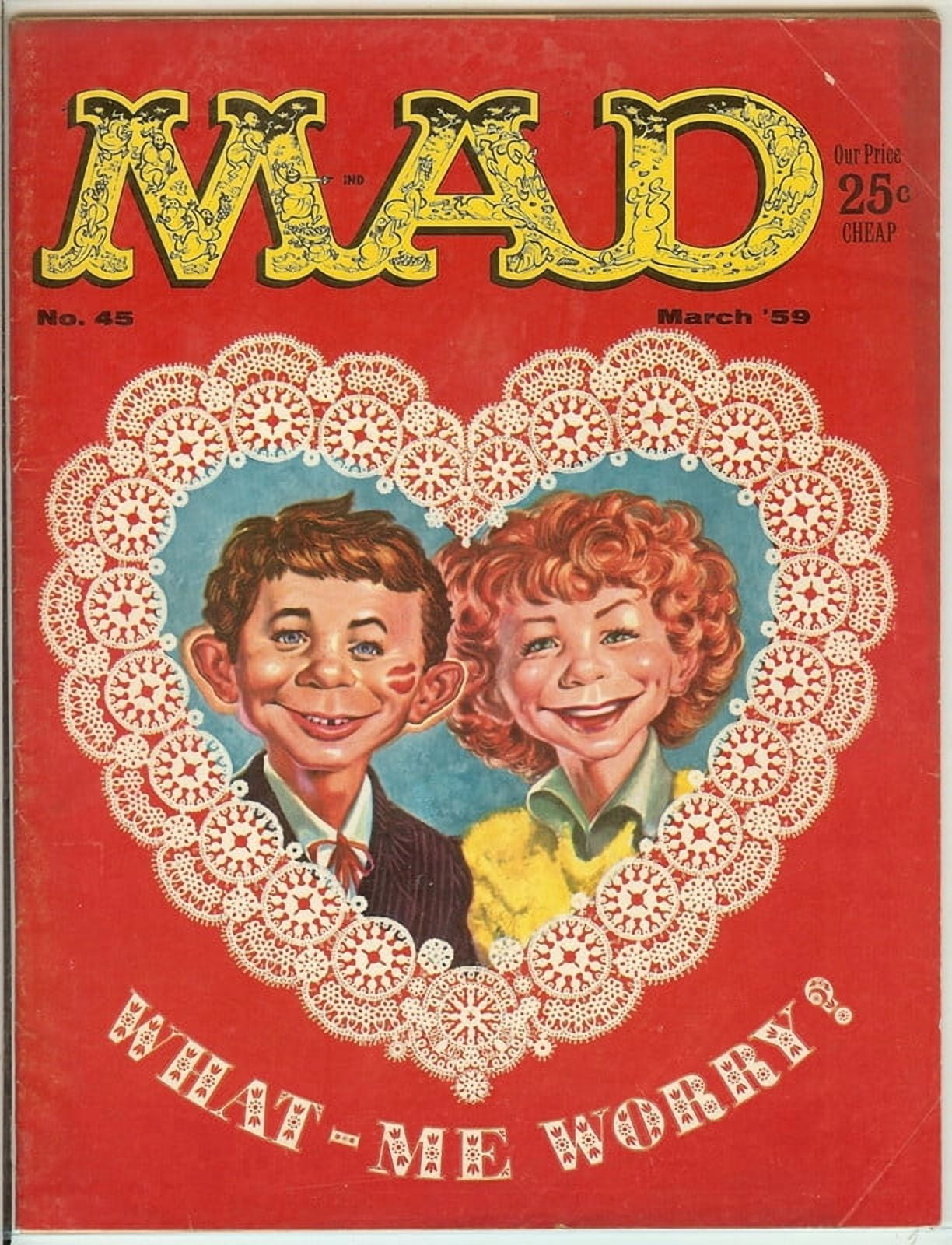 MAD Magazine Vintage Collectible #45 March 1959 Fine (FN)
