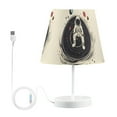 thumbnail image 7 of Yayeee Mini Table Lamp 10.8" Dimmable with Fabric Shade 3 Color Temperatures, Beige Astronaut Space, 7 of 7