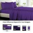 thumbnail image 3 of SGI Bedding Microfiber Made Bed Sheet Set - Twin XL Size Sheets Microfiber Sheets Soft, Durable Sheets 15" Deep Purple, 3 of 7