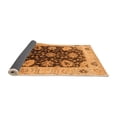 thumbnail image 2 of Ahgly Company Indoor Round Oriental Orange Industrial Area Rugs, 3' Round, 2 of 4