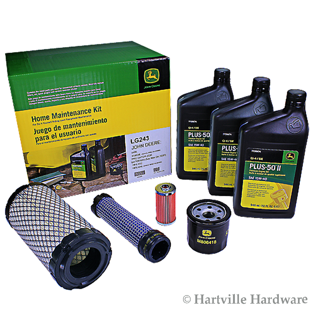 John Deere LG243 Home Maintenance Kit X495 X595 4x2 4x4 HPX Diesel