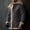 Dark Gray, variant on WWV Men's Coats Jackets for Men Hooded Long Sleeved Button Pocket Outerwear Solid Color Thick Jacket Loose Fit Festival Tops Black