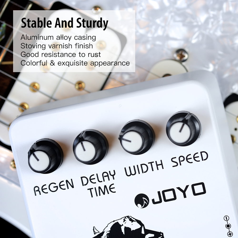 JOYO JF-07 Classic Flanger Effect Pedal Metallic Flanger & Rapid Tremulous Vibrato for Electric Guitar