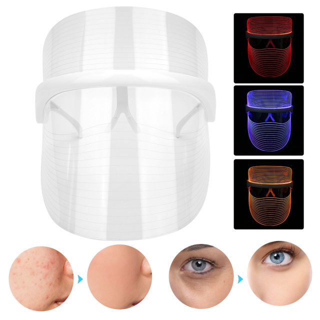 Máscara Facial de Fotón Led, Máscara Facial de Fotón de Batería de 180 Mah de 180 Mah Portátil para Cuidado de la Piel para el Instrumento de Belleza Para El Hogar