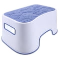 thumbnail image 1 of OULII Plastic Shower Stool Toilet Footstool PP Plastic Space-saving Blue 1Pack, 1 of 8