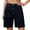 Black, variant on Women's High Waist Denim Bermuda Shorts, Button Fly Straight Leg Jean Shorts, Casual Denim Mid Length Shorts with Pockets