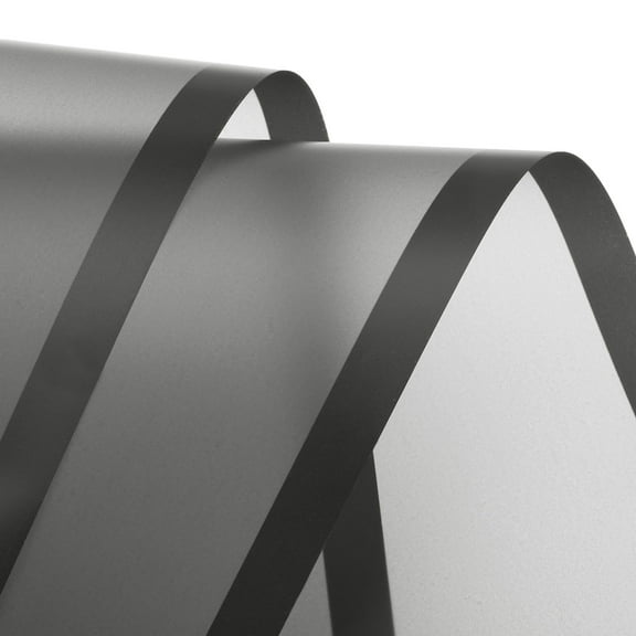 20pcs Transparent Black Border Flower Wrapping Paper 22.8"x22.8" Waterproof Floral Wrapping Paper for DIY Crafts