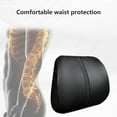 thumbnail image 5 of CxhicLuv Car Lumbar Cushion, Auto Waist Support, 40cm Slow Bounce Foam 9-Massage Points, Car Comfort Accessories, Back Pain Relief for Sedentary Drivers, Office Workers, Black, 5 of 7