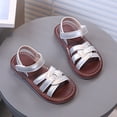 thumbnail image 4 of WAYUTE Shoes for Girls Woven Design Comfortable Soft Sole Beach Shoes for Kids Solid Color Everyday Footwear Casual Summer, 4 of 7