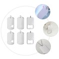 thumbnail image 3 of Shisuyan Blank Stamping Tags Silver 6Pcs 2In X 1.1In, 3 of 9
