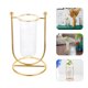 thumbnail image 1 of AURARMLET 1Jgo Florero U De Hierro Con De Vidrio Para Interior, 1 of 8