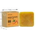 thumbnail image 3 of Lemon & Turmeric Soap Bar, Natural Exfoliating Brightening Soap with Salicylic Acid for Face and Body, Moisturizing Skin Care, 3 of 7