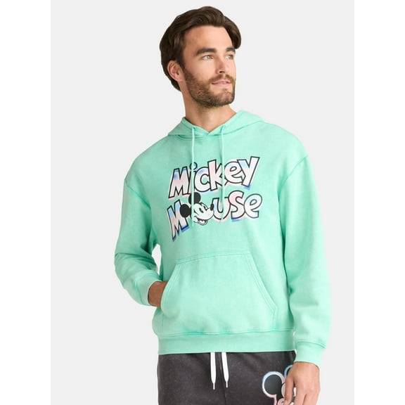 Mickey Mouse Men's and Big Men's Logo Graphic Hoodie Sweatshirt, Sizes S-3XL