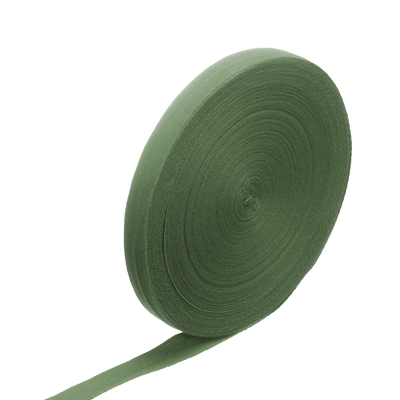 Uxcell Cotton Twill Tape Ribbon 3/4 Inch 50 Yard Herringbone Webbing Tape Roll Bias Binding Tape for DIY Crafts Sewing Gift Wrapping, Olive Green