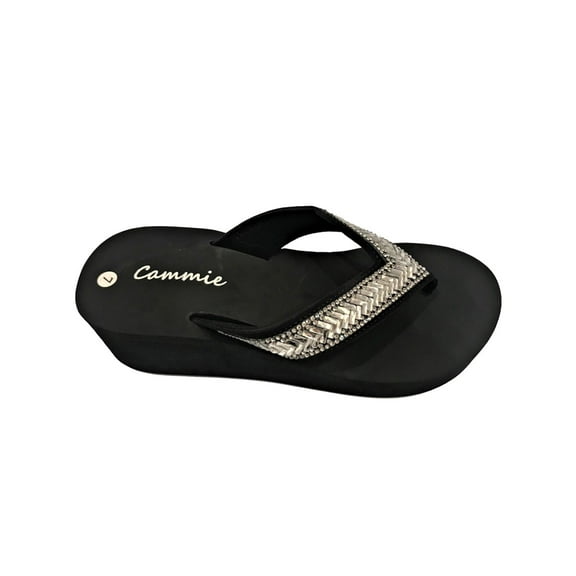 wide width wedge flip flops