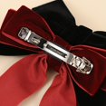 thumbnail image 6 of Elegant Velvet Hair Bows Clip for Women and Girls - Versatile Ponytail Holder and Stylish Hair Ribbon Accessory, 6 of 8