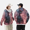 thumbnail image 2 of KLL Electric Skeleton Surrealism Print Men's Women’s UPF 50+ Sun Protection Outdoor Hoodie Jacket Long Sleeve Fishing Hiking Performance Shirt- Small, 2 of 5