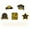 Gold-d, variant on 4/3/2/1 sets 2025 Graduation Decorations Glittering Graduation Centerpiece for Tables Sticks Class of 2025 Grad Photo Centerpiece Party Decoration Supplies for College High School