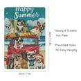 thumbnail image 2 of 1pc Red Truck And Coast Dogs Vintage Metal Tin Sign, "Happy Summer" Wall Mounted Sign 8 X 12 Inch, Wall Decor For Home Bedroom Study Living Room Dining Room Cafe Bar, 2 of 7