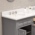 thumbnail image 4 of Water Creation Derby 60" Wood Double Bathroom Vanity in Gray and Chrome, 4 of 6