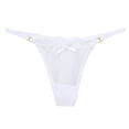 thumbnail image 1 of Gibobby Braguitas Slim Fit Mujeres Sheer Mesh Lace Sexy Womens Bragas T Pantalones Mujeres Tanga Mujeres（Blanco， M), 1 of 5
