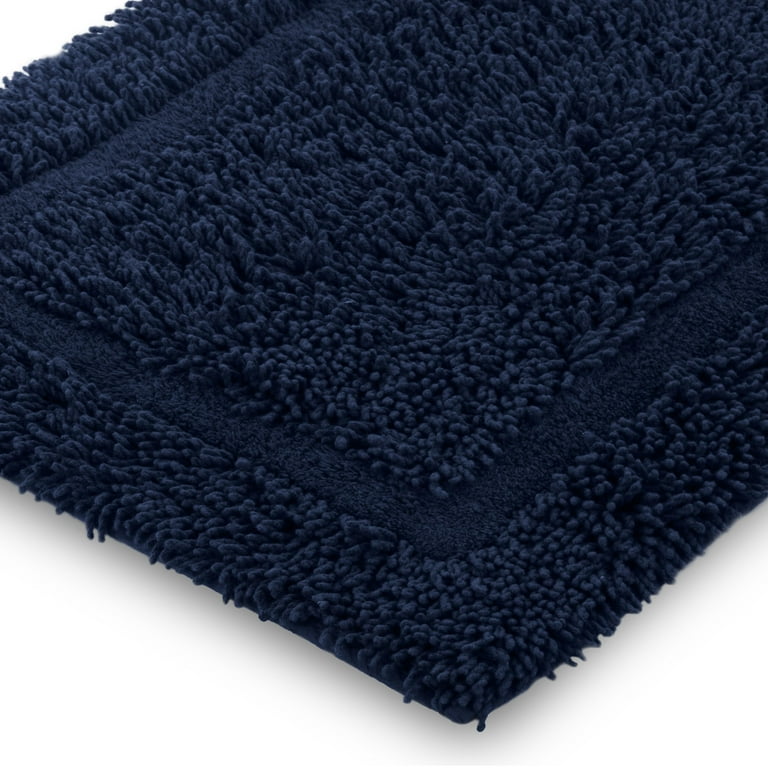 Martex Bath Mats - 100% Ring Spun Cotton - Blue bathroom rugs - Ultra Soft  & Extra Absorbent Non Slip Bath Rug - Quick Dry Bath Mats For Bathroom - Bathroom  Floor