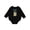 AB-Black, variant on Daddy's Little Caddy Bear Golf Theme Baby Fleece Bodysuit