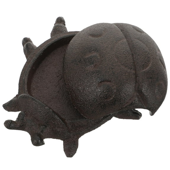 OUNONA Outdoor Metal Hidden Key Holder Black Weatherproof Secure Key Safe for Wall