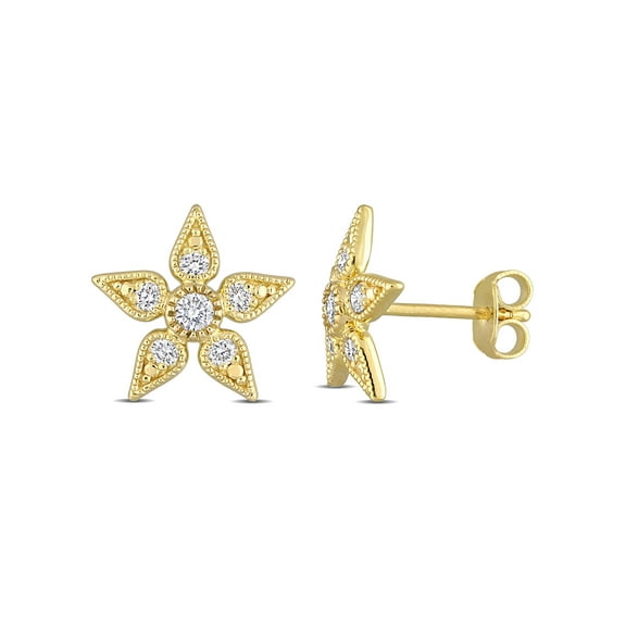 Everly Women's Diamond 10k Yellow Gold Earrings