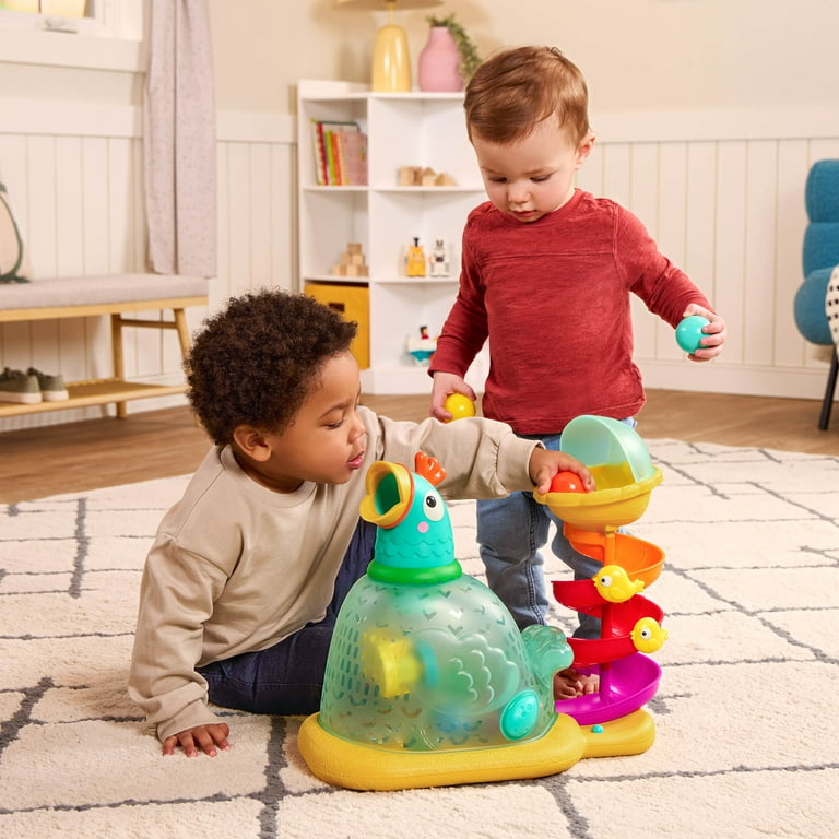 Battat Pop-a-Doodle-Doo Chicken Ball Popper with Music Lights