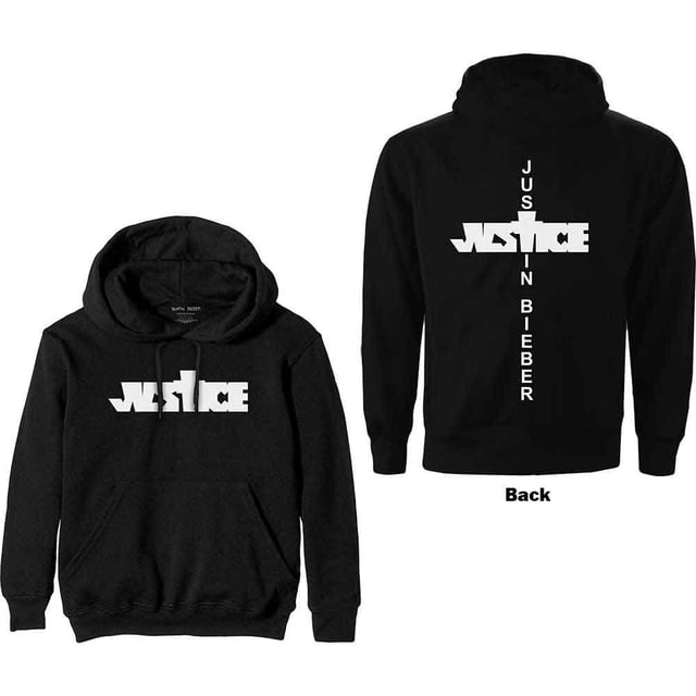Justin Bieber Unisex Pullover Hoodie Sweatshirt Justice (Back Print)