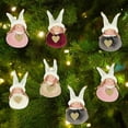 thumbnail image 4 of Decoración navideña de Ángel en forma de corazón para muñeca, colgante de árbol, puerta, adornos colgantes de pared para fiesta, decoración del hogar, 5 uds., 4 of 5