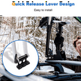 thumbnail image 3 of 2X Bicycle Rack Car Roof-Top Mount Racks Road Bike Carrier Front Fork Quick Release Fixed Clip Parking Rack Bracket,2set x Bike Fork Mount,Black, 3 of 8