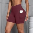 thumbnail image 5 of Xdegoge Biker Shorts for Women Tummy Control Stretchy High Waisted Pull on Yoga Shorts Mid Thigh Fitted Compression Biker Shorts Athletic Workout Running Legging Biker Shorts Wear, 5 of 8