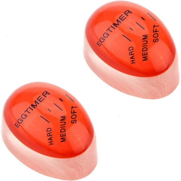 Egg Timer for Boiling Eggs Hard & Soft Egg Thermometer Color Changing Indicator 2 Pack Egg Timer That Changes Color When Done Kitchen Tool Accessory