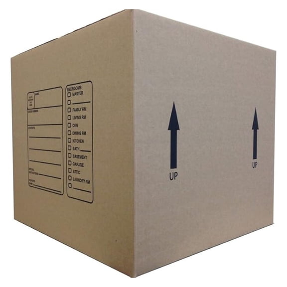 18 X 18 X 16 Inches Genuine Medium Moving Boxes (Pack of 10)