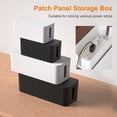 thumbnail image 2 of HomeLife Power Strip Storage Box Multi-purpose Strong Bearing Capacity Good Hardness Desk Anti-skid Cable Management Box for Office, 2 of 13