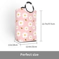 thumbnail image 2 of Sikiie Daisy And Bee Square Laundry Bag Large Collapsible Dirty Clothes Bags With Handles Waterproof Essentials Storage For College Dorm, Family, 2 of 5