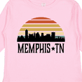 thumbnail image 4 of Inktastic Memphis Tennessee Skyline Retro Sunset Boys or Girls Long Sleeve Toddler T-Shirt, 4 of 5