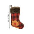 thumbnail image 2 of LHWEN Christmas Stocking Gift Bag Set of 4 Large 19" Christmas Stockings with Cute Penguin Santa Snowman and Reindeer Designs Burlap and Plush Material Perfect for Hanging on Christmas Tree, 2 of 3