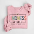 thumbnail image 3 of Kindness Sweatshirts for Men Women 2025 Long Sleeve Crewneck Kindness Graphic Sweatshirt Pullover Tops, 3 of 4