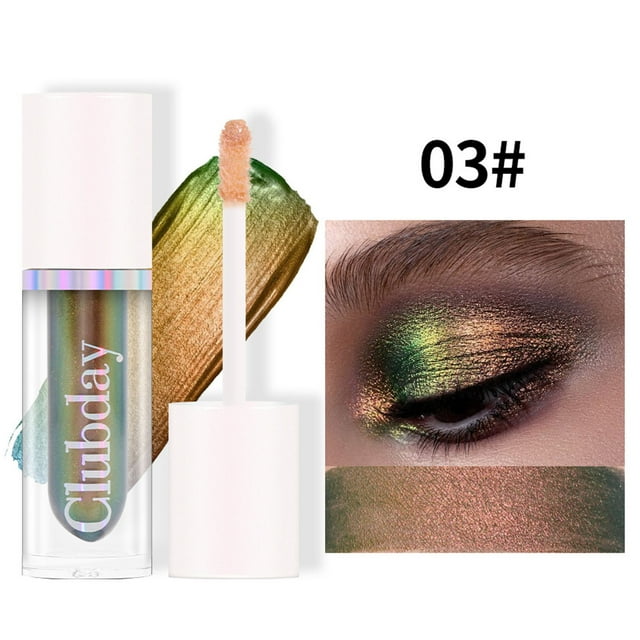 Fiudx Sombra de Ojos Líquida, Sombra Camaleónica Brillante, Brillo Aurora Pigmentado, Suave Luz Del Norte, Maquillaje de Larga Duración, Ideal para Uso Diario, Ideal para Discotecas y Glamour, Fórmul