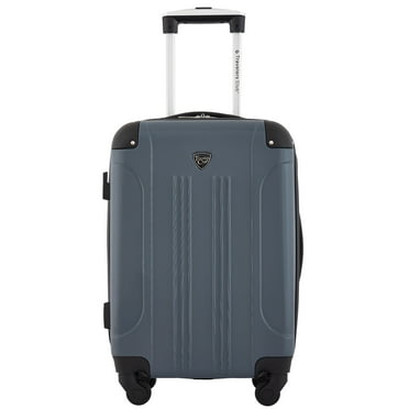 Travelers Club 20" Hard Side Expandable Rolling Spinner Carry-on, Dark Slate