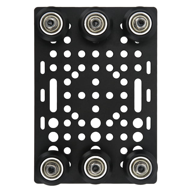 Placa de pórtico de aluminio anodizado negro para impresora 3D, placa de pórtico con polea de 0,8 a 3,1 pulgadas, polea negra