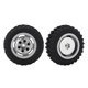 thumbnail image 1 of Neumáticos de goma de 50mm y llantas de aleación de aluminio para piezas de actualización de coche Axial SCX24 1/24 RC, 2 uds., 1 of 8