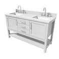 thumbnail image 4 of Ariel R061dwqrvo Bayhill 60" Free Standing Double Basin Vanity Set - White, 4 of 7
