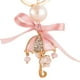 thumbnail image 1 of Llavero de aleación con llavero de paraguas con lazo a la moda con decoración de diamantes de imitación (rosa), 1 of 2