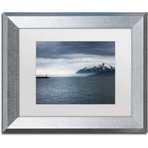 Trademark Fine Art 'I Walk the Line' Canvas Art by Philippe Sainte-Laudy, White Matte, Silver Frame