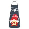 thumbnail image 5 of Zufioo Cute Christmas Gnomes (2) for Lock Hem Apron with Pockets, Stain and Oil Proof Tie-down Apron for Cooking Barbecue Restaurant, Unisex-One Size, 5 of 9